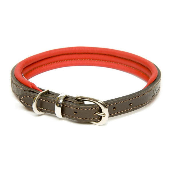 Dogs and horses rolled leather clearance collar